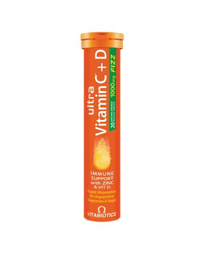 VITABIOTICS ULTRA VITAMIN C+D 20 ΑΝΑΒΡΑΖΟΝΤΑ ΔΙΣΚΙΑ