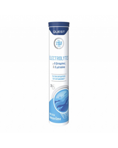 QUEST ONCE A DAY ELECTROLYTES 20 ΑΝΑΒΡΑΖΟΥΣΕΣ ΤΑΜΠΛΕΤΕΣ