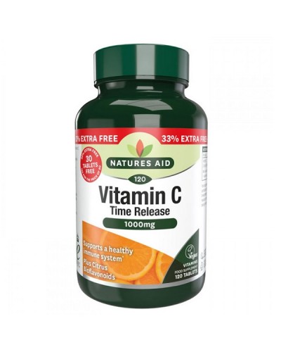 NATURES AID VITAMIN C 1000mg TIME RELEASE 120tabs