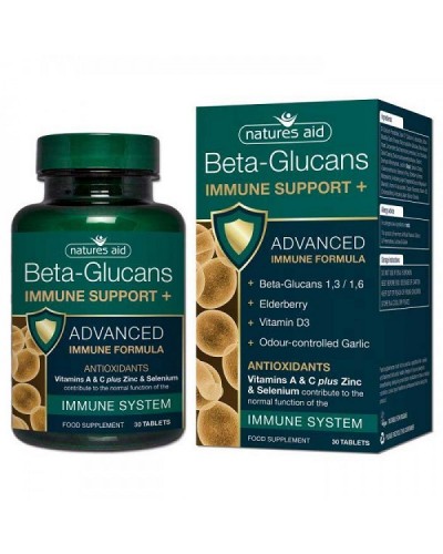 NATURES AID BETA-GLUCANS IMMUNE SUPPORT  30 TABS