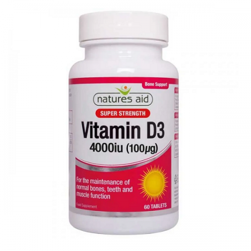 NATURES AID VITAMIN D3 4000IU 60TABS