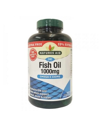 NATURES AID FISH OIL 1000MG (OMEGA-3) 240 SOFTGELS