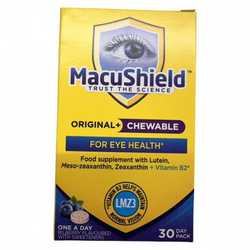 MACUSHIELD ORIGINAL CHEWABLE 30 ΜΑΣΩΜΕΝΑ ΔΙΣΚΙΑ