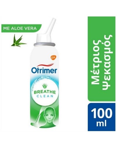 OTRIMER BREATHE CLEAN ALOE VERA ΜΕΤΡΙΟΣ ΨΕΚΑΣΜΟΣ 100ML