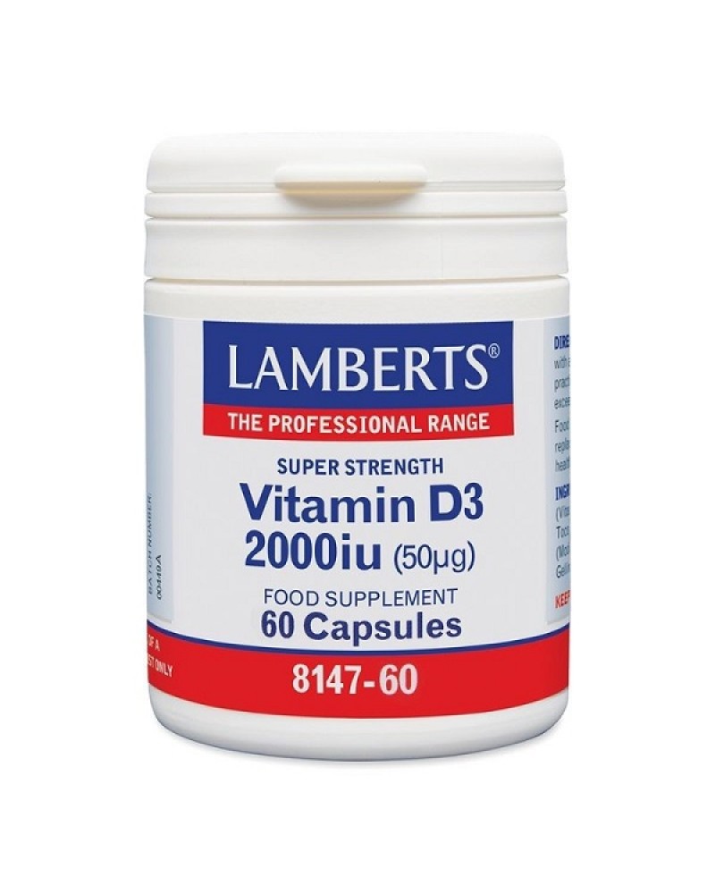 LAMBERTS VITAMIN D3 2000IU 50ΜG 60CAPS LAMBERTS VITAMIN D3 2000IU 50ΜG 60CAPS
