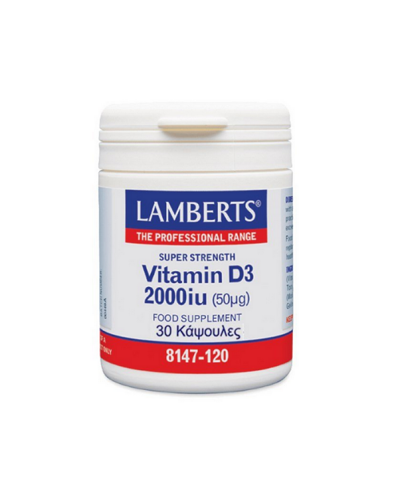 LAMBERTS VITAMIN D3 2000IU 30CAPS LAMBERTS VITAMIN D3 2000IU 30CAPS