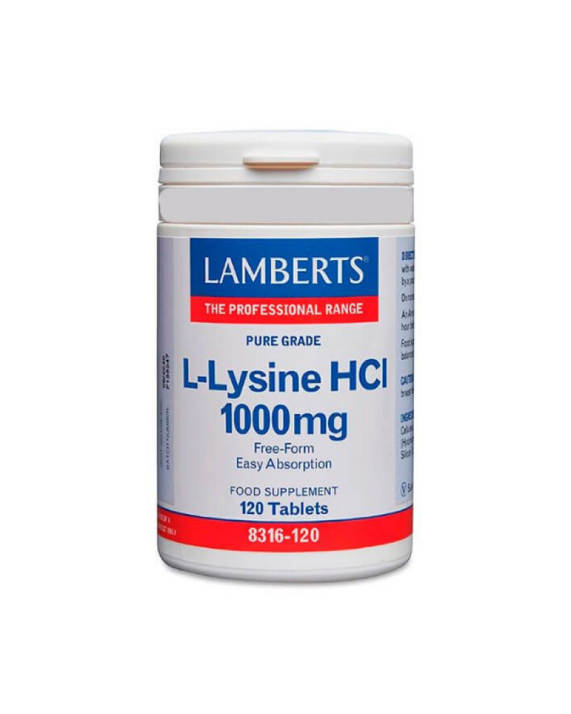 LAMBERTS L-LYSINE HCI 1000MG 120TABS LAMBERTS L-LYSINE HCI 1000MG 120TABS