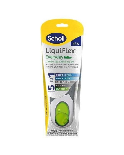 SCHOLL LIQUIFLEX EVERYDAY 5 IN 1 TECHNOLOGY ΑΝΑΤΟΜΙΚΟΙ ΠΑΤΟΙ ΠΑΠΟΥΤΣΙΩΝ Νο. 36-41 1 ζευγάρι