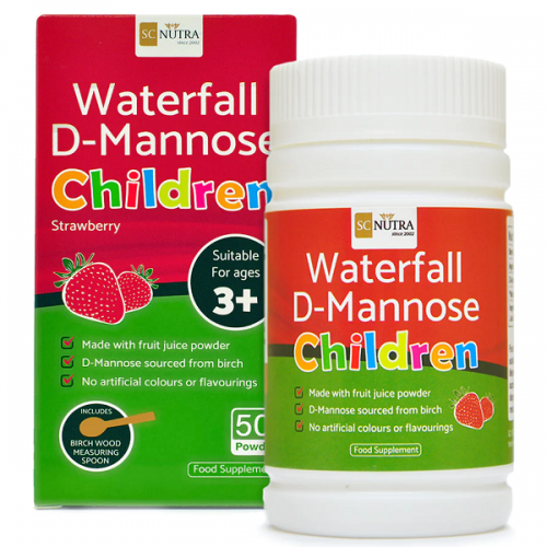 SC NUTRA WATERFALL D-MANNOSE CHILDREN STRAWBERRY 50GR SC NUTRA WATERFALL D-MANNOSE CHILDREN STRAWBERRY 50GR