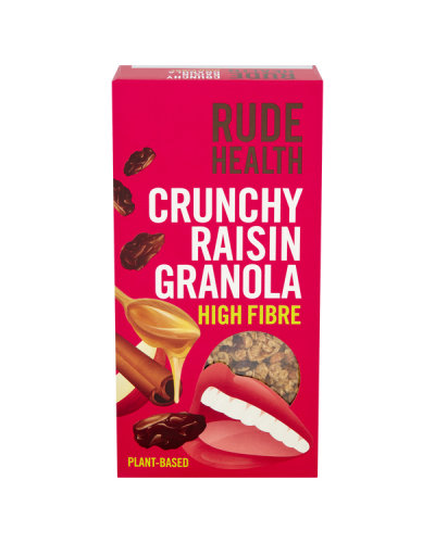 RUDE HEALTH GRANOLA CRUNCHY RAISIN 400GR