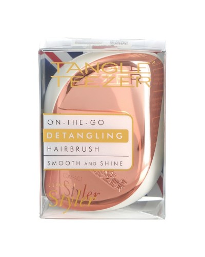 TANGLE TEEZER COMPACT STYLER HAIRBRUSH ROSE GOLD/IVORY ΒΟΥΡΤΣΑ ΜΑΛΛΙΩΝ 1τμχ