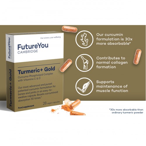 FUTUREYOU CAMBRIDGE TURMERIC+ GOLD 28 Vegan Caps