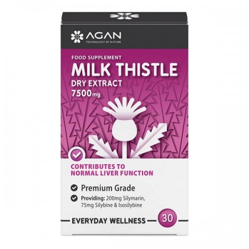 AGAN MILK THISTLE 7500 MG 30 VEGICAPS