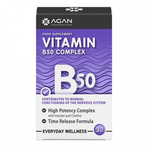 AGAN VITAMIN B 50 COMPLEX 30 TR TABS