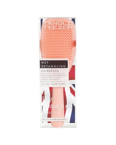 TANGLE TEEZER THE LARGE WET DETANGLER PEACH/PEACH ΒΟΥΡΤΣΑ ΜΑΛΛΙΩΝ 1τμχ