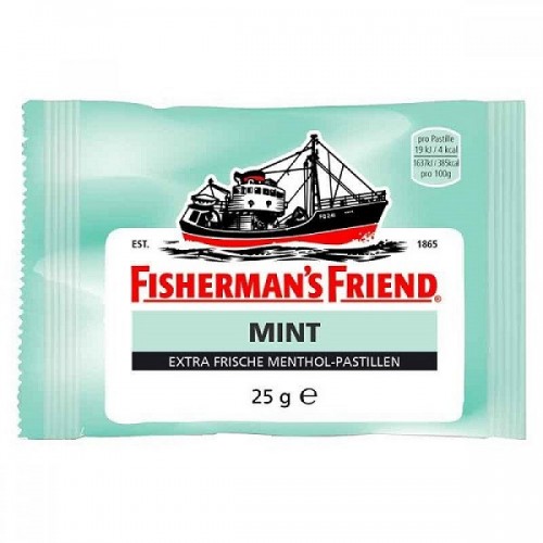 FISHERMAN\'S FRIEND MINT ΚΑΡΑΜΕΛΕΣ ΓΙΑ ΤΟΝ ΠΟΝΟΛΑΙΜΟ ΜΕ ΔΥΝΑΤΗ ΓΕΥΣΗ ΜΕΝΤΑΣ 25GR