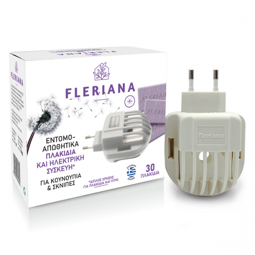 POWER HEALTH FLERIANA ΕΝΤΟΜΟΑΠΩΘΗΤΙΚΑ ΠΛΑΚΙΔΙΑ 30τμχ + ΗΛΕΚΤΡΙΚΗ ΣΥΣΚΕΥΗ