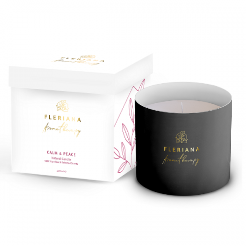 POWER HEALTH FLERIANA AROMATHERAPY CALM & PEACE NATURAL CANDLE 235ml