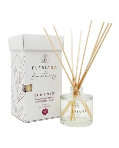 POWER HEALTH FLERIANA AROMATHERAPY CALM & PEACE LUXURY REED DIFFUSER 100ML & 8 REEDS