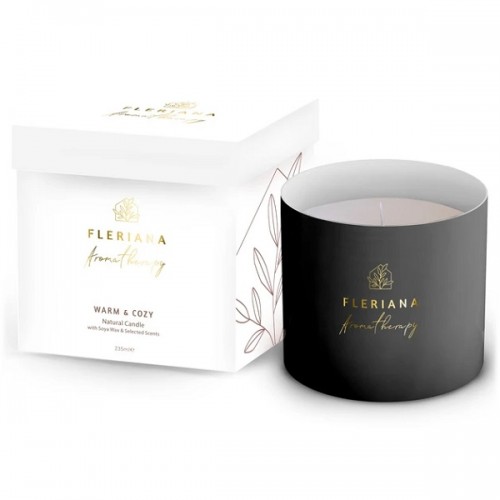 POWER HEALTH FLERIANA AROMATHERAPY WARM & COZY NATURAL CANDLE 235ml