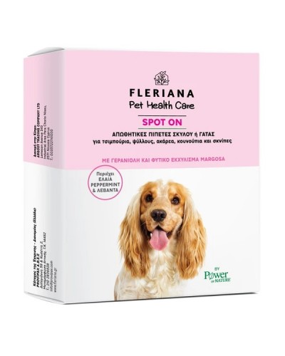 POWER HEALTH FLERIANA PET HEALTH CARE SPOT ON 3 X 5ML