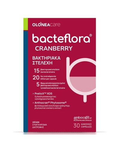 OLONEA BACTEFLORA CRANBERRY 30 ΚΑΨΟΥΛΕΣ