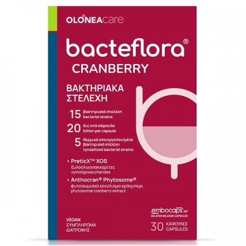 OLONEA BACTEFLORA CRANBERRY 30 ΚΑΨΟΥΛΕΣ