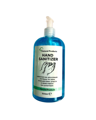 NATURAL PRODUCTS HAND SANITIZER ΑΠΟΛΥΜΑΝΤΙΚΟ GEL 500ML