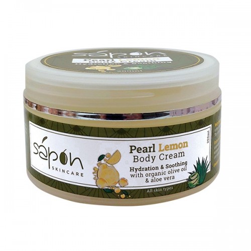 SAPON PEARL LEMON BODY CREAM 200ML