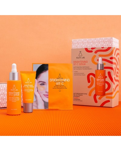 YOUTH LAB. VIT-C SERUM VALUE SET BRIGHTENING SERUM 30ML & ΔΩΡΟ BRIGHTENING GEL CREAM 20ML & BRIGHTENING EYE PATCHES MONODOSE