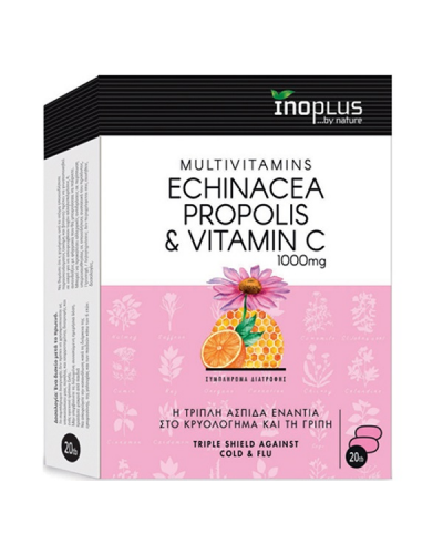 INOPLUS ECHINACEA, PROPOLIS & VITAMINC 1000MG 20TABS