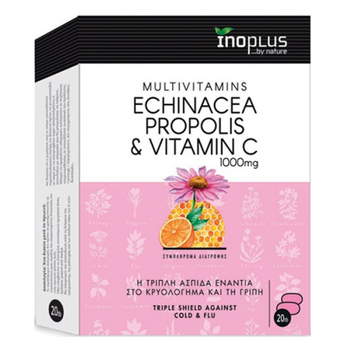 INOPLUS ECHINACEA, PROPOLIS & VITAMINC 1000MG 20TABS