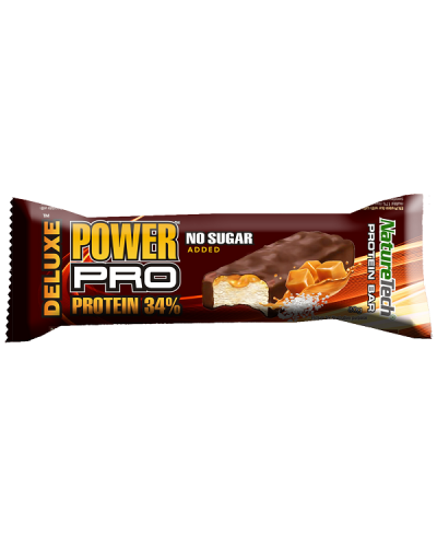 NATURETECH POWER PRO DELUXE PROTEIN BAR NO SUGAR SALTED CARAMEL 80G