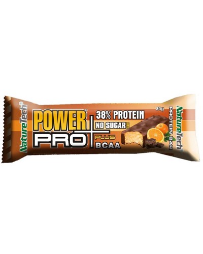 NATURETECH POWER PRO PLUS BCAA PROTEIN BAR CHOCO & ORANGE 80G