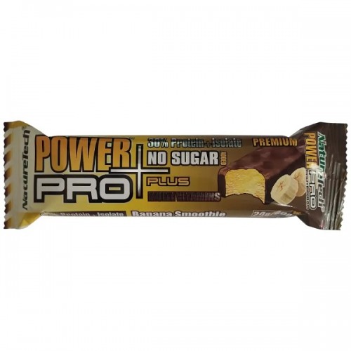 NATURETECH POWER PRO PLUS MULTI VITAMINS PROTEIN BAR BANANA SMOOTHIE NO SUGAR 80G