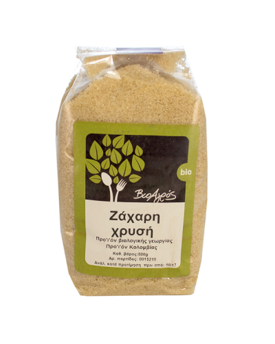 BIOAGROS ΖΑΧΑΡΗ ΧΡΥΣΗ ΒΙΟ 500GR