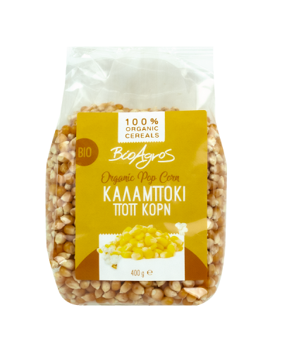 BIOAGROS ΚΑΛΑΜΠΟΚΙ ΠΟΠ ΚΟΡΝ ΒΙΟ 400g