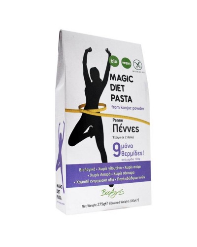 BIOAGROS MAGIC DIET PASTA ΠΕΝΝΕΣ ΑΠΟ ΓΛΥΚΟΜΑΝΝΑΝΗ ΧΩΡΙΣ ΓΛΟΥΤΕΝΗ BIO 275GR