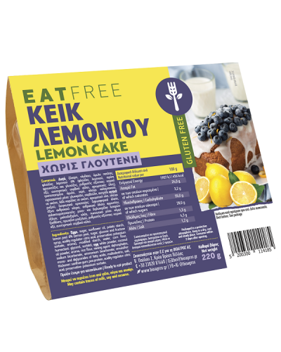 BIOAGROS EAT FREE ΚΕΙΚ ΛΕΜΟΝΙΟΥ ΧΩΡΙΣ ΓΛΟΥΤΕΝΗ 220GR