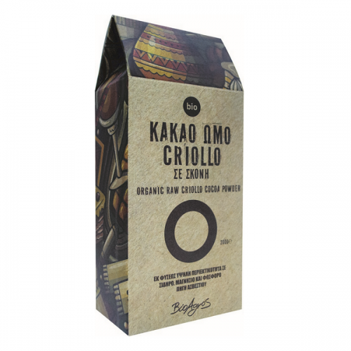 BIOAGROS ΚΑΚΑΟ ΩΜΟ CRIOLLO ΒΙΟ 200g