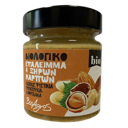 BIOAGROS ΕΠΑΛΕΙΜΜΑ 4 ΞΗΡΩΝ ΚΑΡΠΩΝ BIO 180g