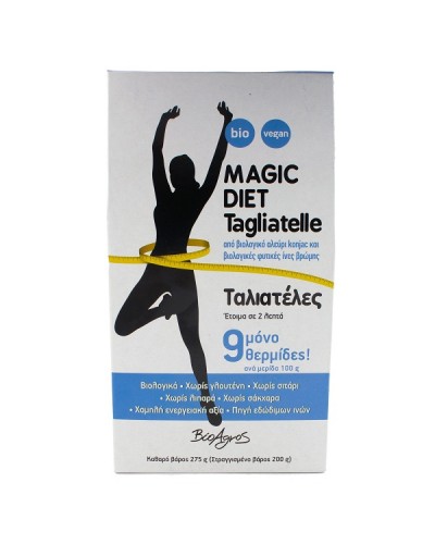 BIOAGROS MAGIC DIET PASTA ΤΑΛΙΑΤΕΛΕΣ ΑΠΟ ΓΛΥΚΟΜΑΝΝΑΝΗ ΧΩΡΙΣ ΓΛΟΥΤΕΝΗ BIO 275GR