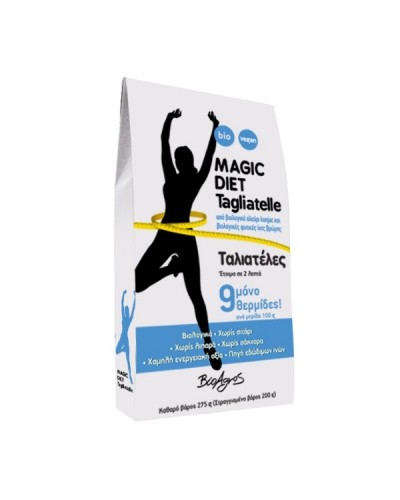 BIOAGROS MAGIC DIET PASTA ΤΑΛΙΑΤΕΛΕΣ ΑΠΟ ΓΛΥΚΟΜΑΝΝΑΝΗ ΧΩΡΙΣ ΓΛΟΥΤΕΝΗ BIO 275GR