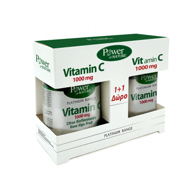 POWER HEALTH PLATINUM VITAMIN C 1000MG 30TABS & ΔΩΡΟ VITAMIN C 1000MG 20TABS 