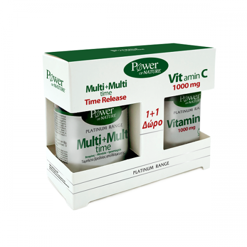 POWER HEALTH PLATINUM MULTI + MULTI TIME 30TABS & ΔΩΡΟ VITAMIN C 1000MG 20TABS POWER HEALTH PLATINUM MULTI + MULTI TIME 30TABS & ΔΩΡΟ VITAMIN C 1000MG 20TABS