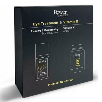 POWER OF NATURE PREMIUM BEAUTY SET INALIA FIRMING & BRIGHTENING EYE TREATMENT 15ML & VITAMIN E 400IU 20CAPS