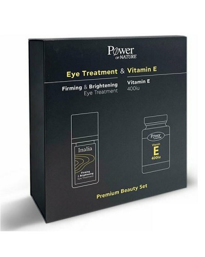 POWER OF NATURE PREMIUM BEAUTY SET INALIA FIRMING & BRIGHTENING EYE TREATMENT 15ML & VITAMIN E 400IU 20CAPS