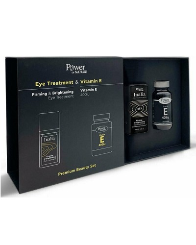 POWER OF NATURE PREMIUM BEAUTY SET INALIA FIRMING & BRIGHTENING EYE TREATMENT 15ML & VITAMIN E 400IU 20CAPS