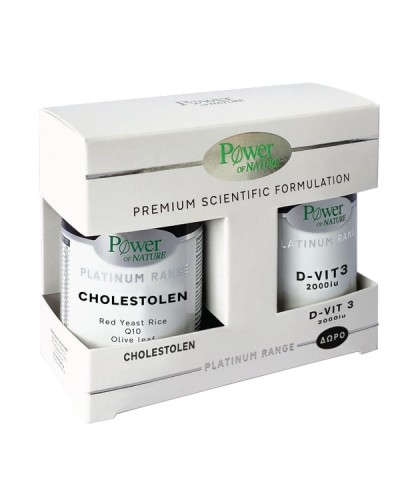 POWER HEALTH PROMO PLATINUM CHOLESTOLEN 1000MG 40TABS & ΔΩΡΟ D-VIT3 2000IU 20TABS