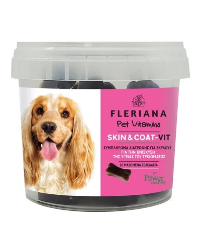 POWER HEALTH FLERIANA PET VITAMINS SKIN & COAT-VIT 20 GUMMIES